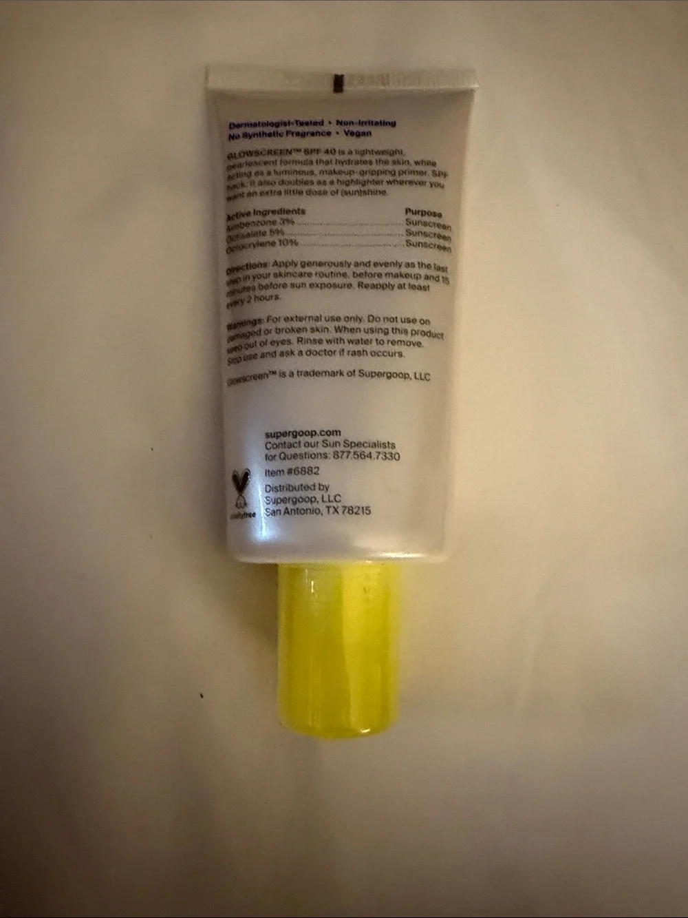 Supergoop! Glow Screen Sunrise SPF 40 - White & Yellow